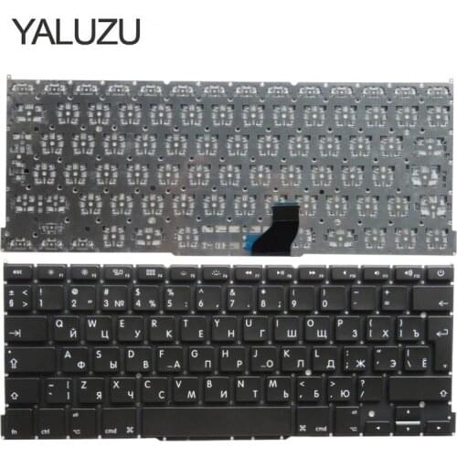 YALUZU NEW Laptop Keyboard For Apple Macbook Pro 13" A1502 ME864 ME865 ME866 RU RUSSIAN keyboard 2013-2015 Years black and new