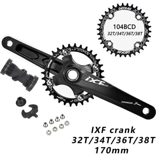 NEW MTB Crankset parts170mm Crank 1X System Chainwheel Single Chainring Narrow Wide 104 BCD For 1*11 1*10 Mountain Bike Bicycle
