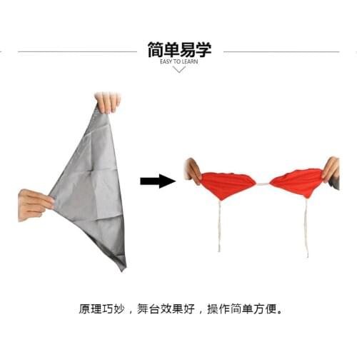 Baffling Bra Silk Scarf Underwear Brassiere Accessories Easy To Do Trick Magic Tricks Stage Props Gimmick Comedy