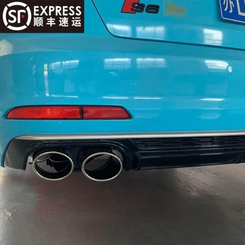 Suitable for 19 Its / 20 Audi A6ls Modified Four Outlet Tail Pipe Rear Lip Decoration C8 Upgrade Appearance