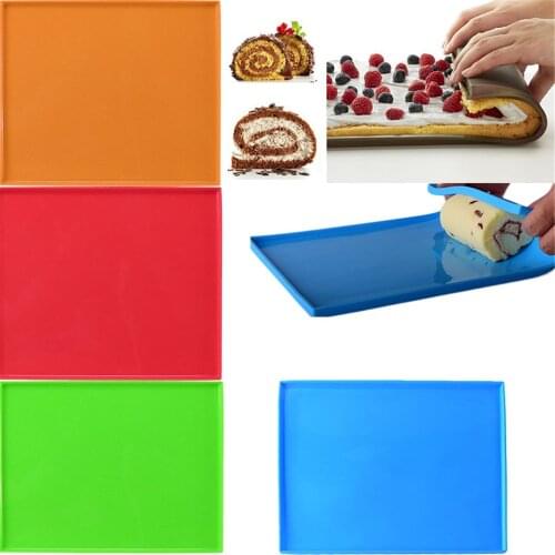 Non-stick Silicone Baking Mat Cake Pad Roll Pad Bakeware Baking Tools Oven Mat Cake Roll Mat Baking Kitchen Accessories