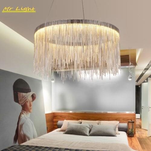 Nordic Luxury Crystal Pendant Lights Lighting Modern Loft Bedroom Living Room LED Pendan Lamp Hotel Hall Hanging Lamps Luminaria