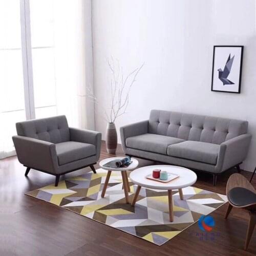 Nordic Design 3 Seater Fabric Sofa For Living Room,Home Decoration Stain Pulling Chaise Lounge Luxury Sofa