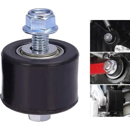 2Set Universal Motorcycle Chain Tensioner Roller Guide 8mm Pulley Wheel Slider Skid Tensioner With Bolt Gasket For Yamaha YFZ350