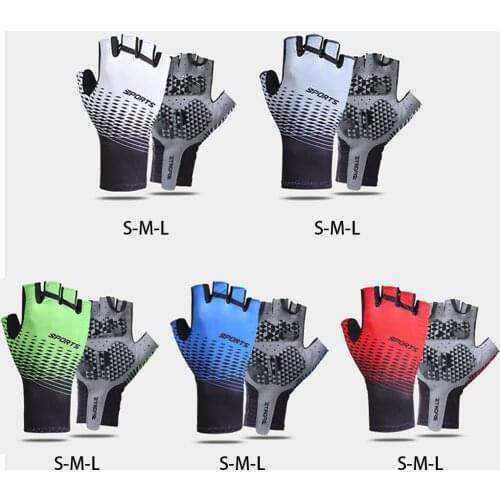 Half Finger Cycling Gloves Sports Bicycle Gloves Adult Kid Sports Gloves Breathable Light Weight Motorcycle Gloves Padded