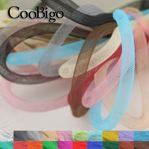 2 Yards Width 8mm Colorful Mesh Plain Tubular Crin DIY Craft Supplies Making Jewelry Necklace Bracelet Hairpin Accessories