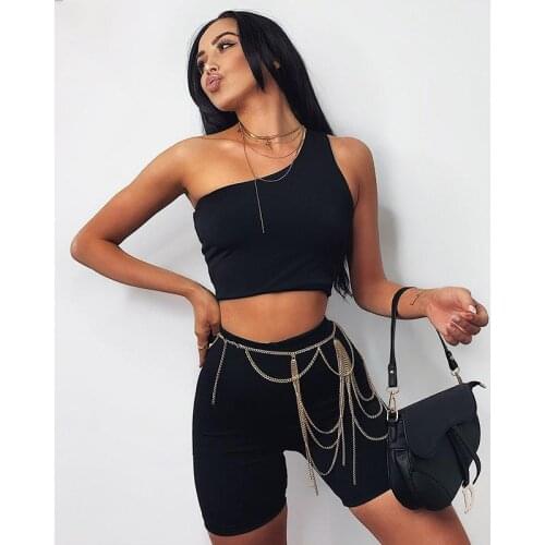 Yoga Set Women Sleeveless Solid Oblique Straple Crop Top Vest Bra Shorts Pants Leggings Fitness Outfits Gym Sports Summer 2 Pcs