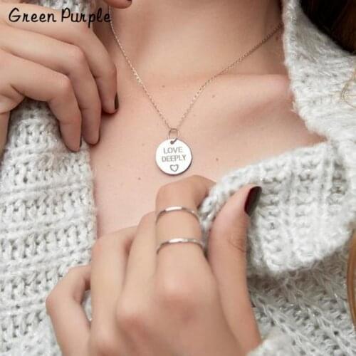 925 Silver Coins Necklace Handmade 18MM Disk Jewelry Letter Name Chocker Pendants Boho Kolye Women Necklace
