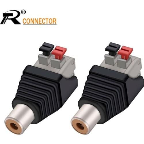 10pcs CCTV System Video AV Balun RCA Female to AV 2 Screw Terminal Block Plug connector