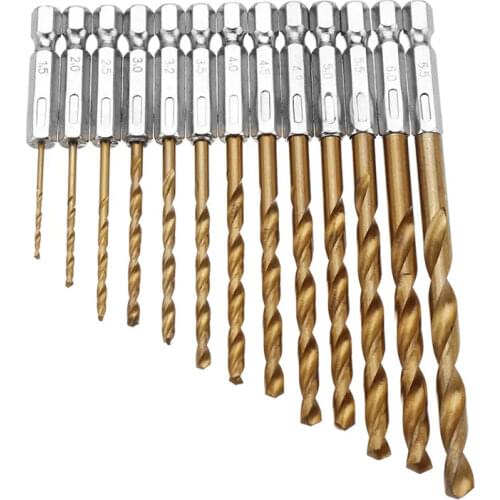 13pcs 1.5-6.5mm Electric Drill Driver Screw Driver Air Bit Set Power Tools Herramientas Para Carpinteria Destapador De Madera