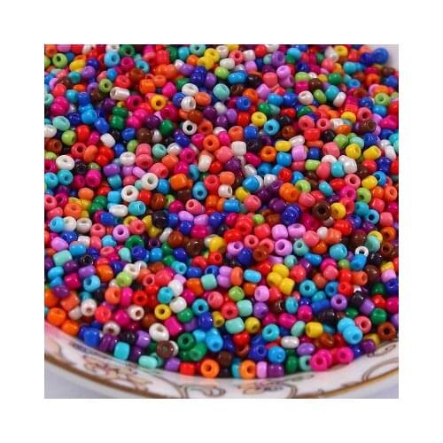 2mm 4mm 60g/lot Painted Seed Spacer Beads Glass Beads for Sewing Jewelry Handmade DIY Earring Necklace Accessories Spangles