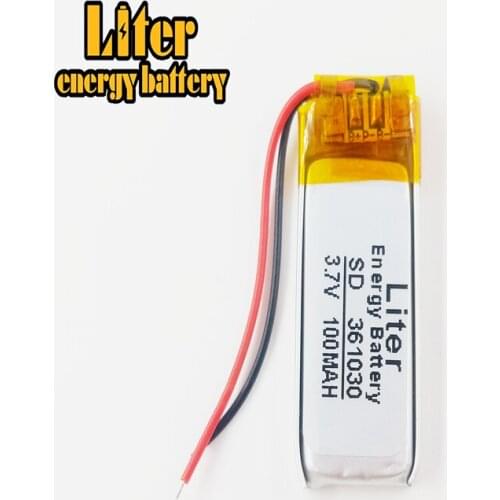 3.7V polymer lithium battery 361030 100MAH MP3 MP3 Bluetooth headset small toy recording pen
