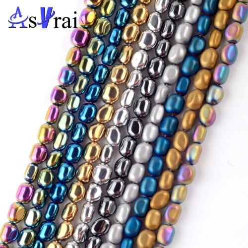 5-8mm Chips Beads Natural Hematite Stone Irregular Beads For Needlework Jewelry Making Bracelets Necklace Accessories