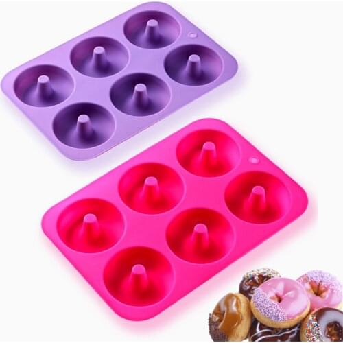 6 Donuts Cloverleaf lace cooking tools Silicone Fondant Paste Mold DIY Cake Decorating Polymer Resin Candy Sculpey
