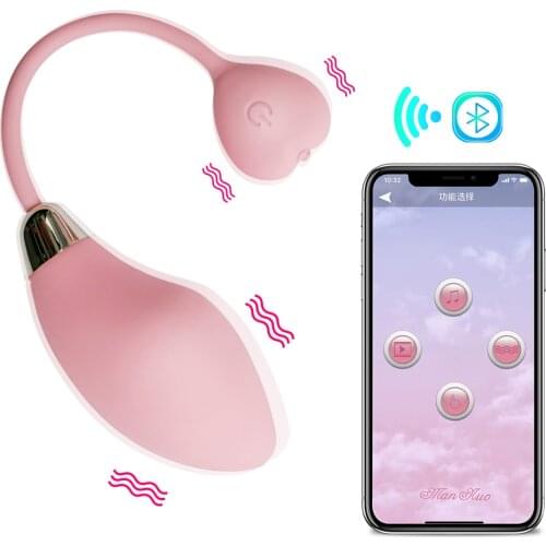 JingZhi Wireless APP Bluetooth Remote Control Vibrators Wearable Panties Vibrating Egg Vaginal Massage Jump Egg Adult Sex Toys