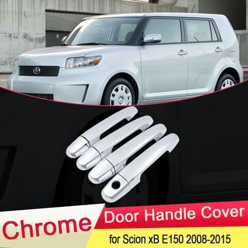 For Scion xB E150 2008 2009 2010 2011 2012 2013 2014 2015 Chrome Door Handle Cover Exterior Trim Catch Car Styling Accessories