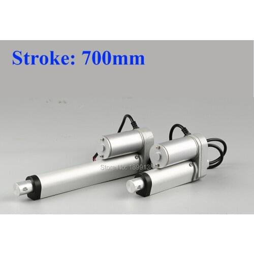 Electric Linear actuator 700mm Stroke linear motor controller dc 12V 24V 36v 200/350/400/600/700/750N