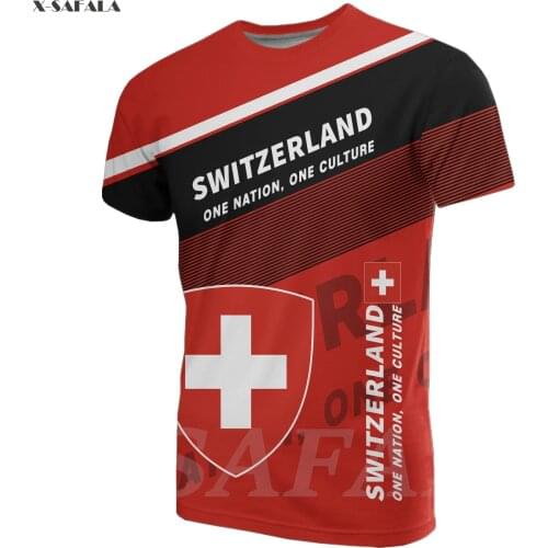 SWITZERLAND AFRICA VENEZUELA URUGUAY Country Flag 3D Fashion All Over Printed Round Neck T Shirt Men Women Harajuku Casual Tee