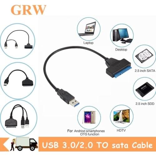 USB 3.0 SATA Cable Sata to USB 3.0 Adapter Up to 6 Gbps Support 2.5‘’ External HDD SSD Hard Drive 22 Pin Sata III Cable USB SATA