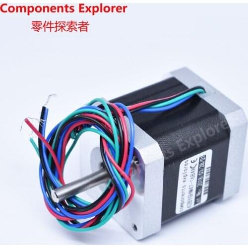 3D Printer fittings 42 Stepper Motor 42BYGHM47-1684A 48mm High End White End Cap,0.9 Degree Stepper Angle