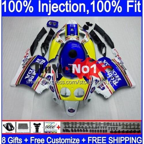 Injection Body For HONDA CBR250RR CBR 250 RR MC19 1988 1989 134MC.0 CBR250 RR CBR 250RR 250R 88 89 OEM Fairing Kit Rothmans Blue