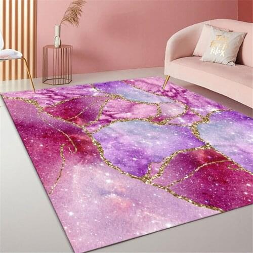 Abstract Star Sky Pink Girl Room Rug Soft Washable Cute Living Room Floor Carpet Large Bedroom Floor Mats Bedside Mat Princess
