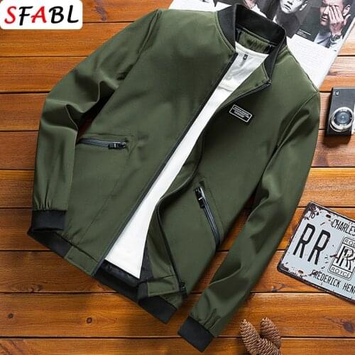 MANTLCONX 6XL 7XL 8XL Oversize Mens Jackets New Spring Autumn Casual Bomber Jacket Men Baseball Jacket for Men Clothing Zipper