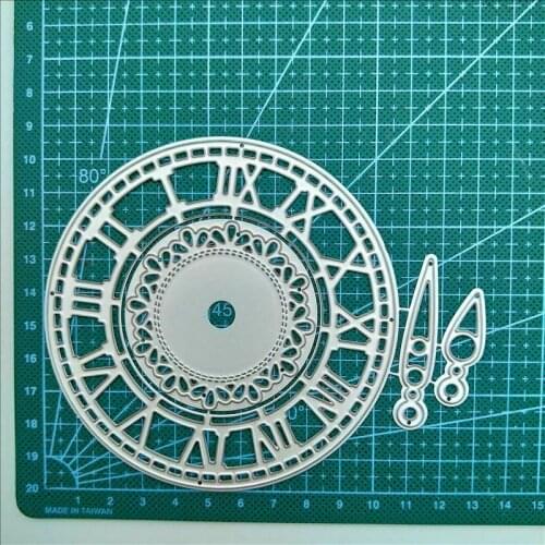 L-Sunday Crafts Die Cuts Clock Metal Cutting Dies Stencils Scrapbooking Embossing Paper Card Making Crafts Decor