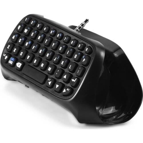 Mini Wireless BT Gaming Keyboard Chatpad for PS4 Controller