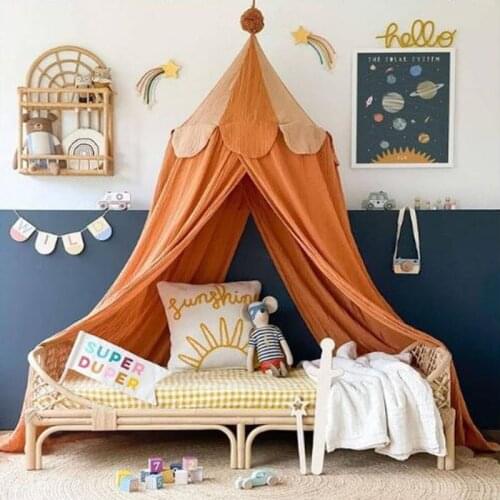Hanging Kids Bedding Dome Bed Curtain Baby Canopy Mosquito Net Bedcover Curtain for Baby Kids Reading Playing Tent Home Decor