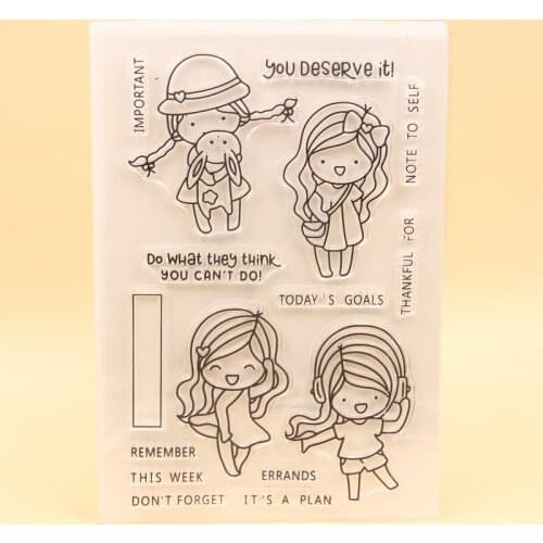 KSCRAFT You Deserve It Transparent Clear Silicone Stamps for DIY Scrapbooking/Card Making/Kids Crafts Fun Decoration Supplies