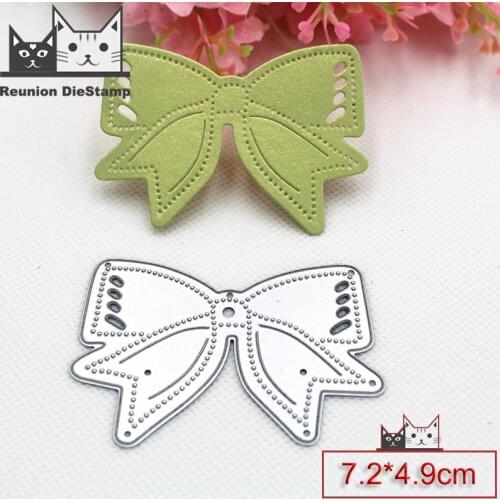 Reunion Bow Metal Cutting Dies DIY Scrapbooking Card Stencil Paper Craft Handmade Album Handbook Decoration Embossing Die Cuts