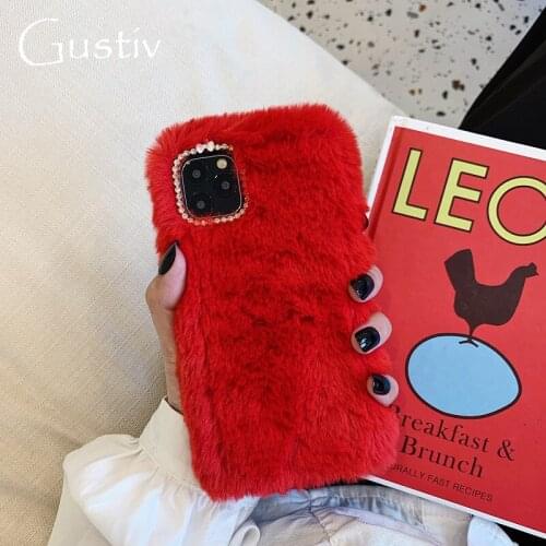 Luxury Solid Color Case Cover For Samsung S20 S8 S9 S10 Note 8 9 10 Plus Lite Pro Ultra A01 A2 Core Fluffy Plush Warm Cover