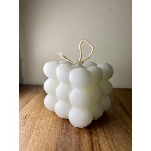 WHITE BUBBLE CANDLE