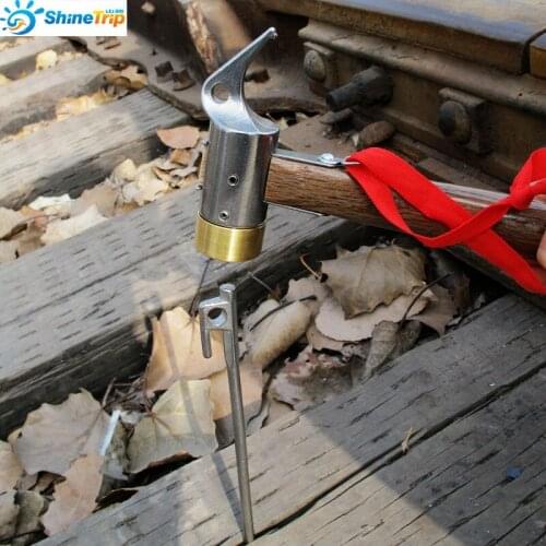 Heavy Duty Camping Brass Mallet Hammer Tent Pegs Stake Nail Puller Remover Tools