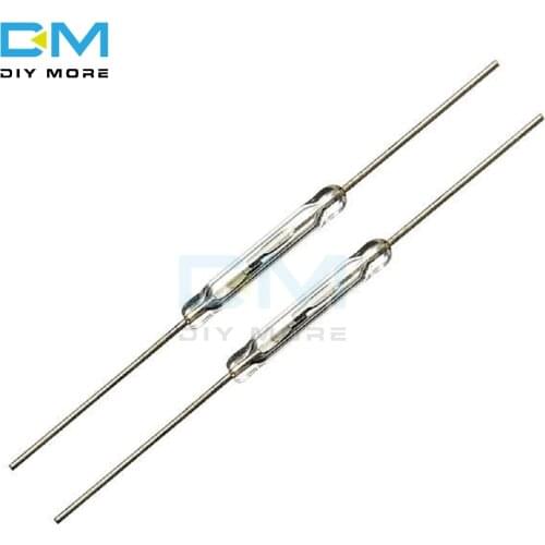 10pcs Tone Leads Glass N/O SPST Reed Switches 10-15AT 2 x 14mm A