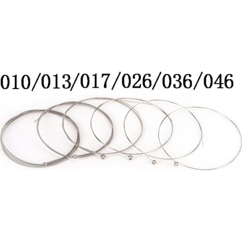 6 Pcs/ Set Silver Acoustic Guitar String Pure Strings For Guitar Bass Parts & Accessories