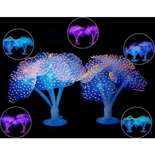 80% Hot Sales!!! Luminous Aquarium Silicone Artificial Jellyfish Fish Tank Submarines Ornament