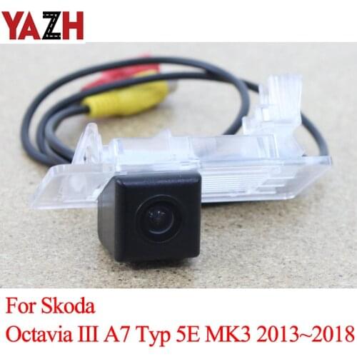 Android GPS HD Night Vision Rear View Camera For Skoda Octavia III A7 Typ 5E MK3 2013~2018 Reversing Backup Waterproof Camera
