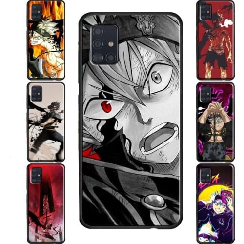 Asta Black Clover Anime Case For Samsung Galaxy S21 Ultra Note 20 S8 S9 S10 Plus S20 FE S10e Note 9 Note 10 Plus