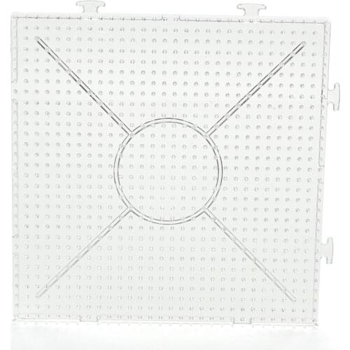 Kids Craft Fuse Beads Square DIY Puzzle Pegboards Patterns For 5mm Hama Beads Perler Beads Puzzles