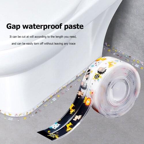 Bathroom Shower Sink Sealant Tape Mold Proof Bath Sealing Strip Self Adhesive Waterproof Mold Proof Kitchen Oil-Proof Stickers