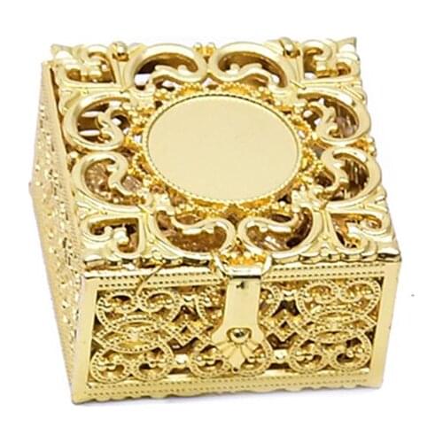 Commemorative Rosary Bead Box Necklace Metal Christian Catholic Religious Jewelry Box Storage Box Home Decoration Supplies