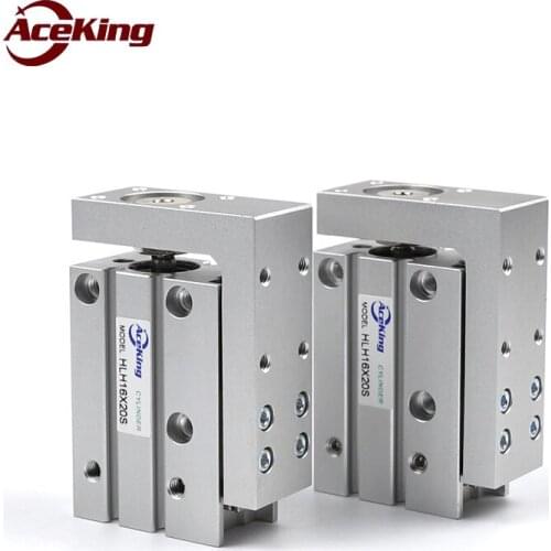 Mask machine slide cylinder HLH16X20S precision guide Rod Yadeke bottom side air intake MXH16-20 hard cylinder block fully oxyge