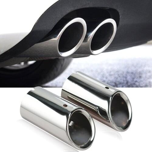1pc/2Pcs Auto Car Exhaust Muffler Tip Pipes Covers Car Accessories