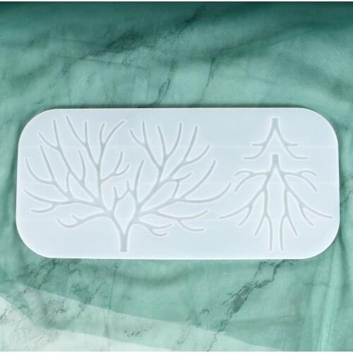 Crystal Epoxy Resin Molds Deer Makeup Jewelry Display Tray Silicone Mould 9-Slot Lipstick Organizer Pen Holder Mold