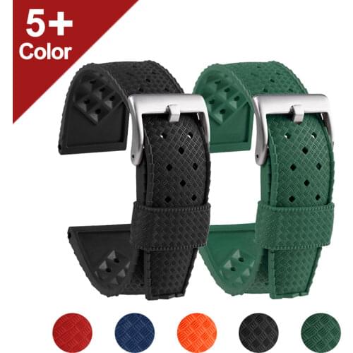 Soft Silicone Watch Band 20mm 22mm For IWC Seiko Astron Rubber Strap Sport 007 PROSPEX Waterproof SRPA21J1 Breathable