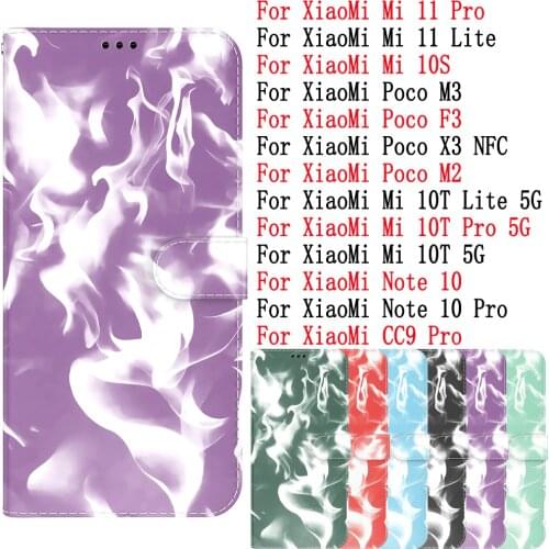 Sunjolly For XiaoMi Mi 11 10T Pro Lite 10S Note 10 Pro Poco M3 F3 M2 X3 NFC Case Cover coque Leather Flip Card Wallet Stand