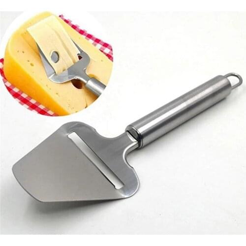 Silver Stainless Steel Cheese Peeler Cheese Slicer Cutter Butter Slice Cutting Knife Kitchen Cooking Cheese Tools