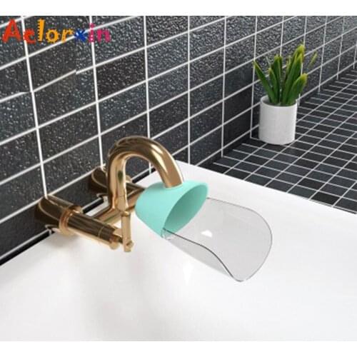 Baby Hand Washing Bathroom Water Saver Faucet Extender Childrens Guide Sink Faucet Filter Connector Accessories